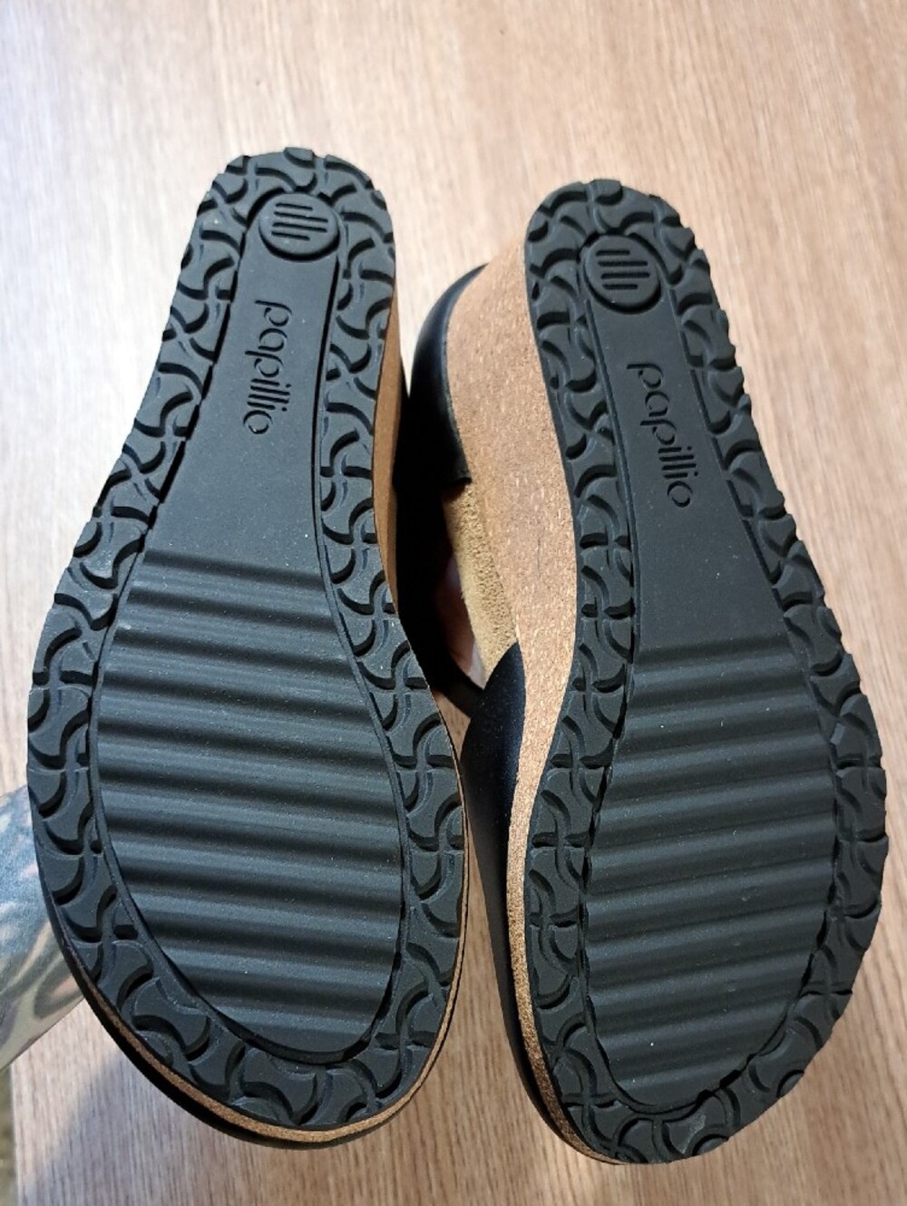 Birkenstock Papillio Black Cork Wedge Mary Jane Sandal 41 US 10/10.5 - Picture 9 of 12